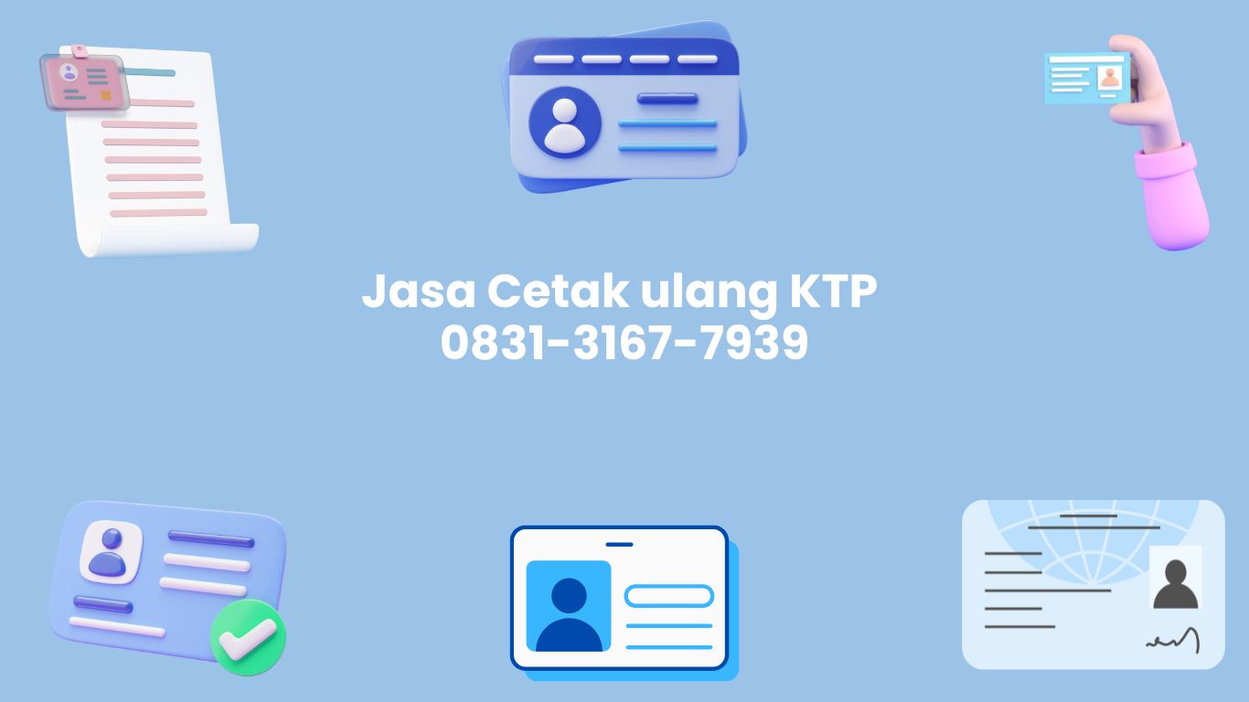 Jasa Cetak ulang KTP terpercaya