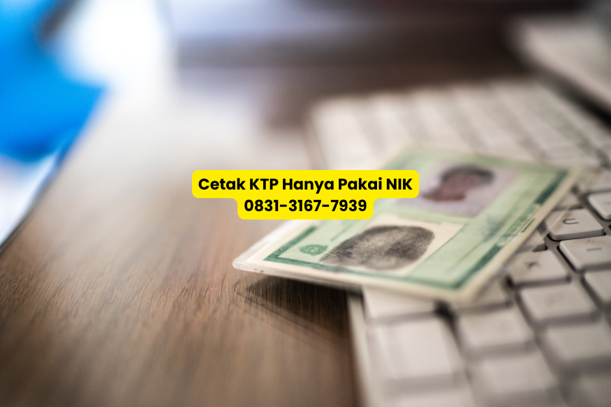 cetak ktp hanya pakai nik baru rusak atau hilang