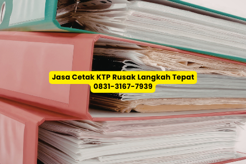Jasa Cetak KTP Rusak anti lelet