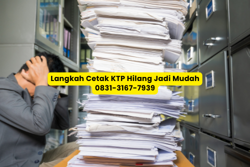 Langkah Cetak KTP Hilang Jadi Mudah