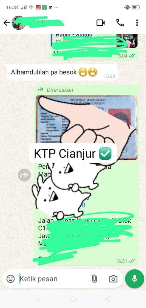 testimoni dokumen keluarga