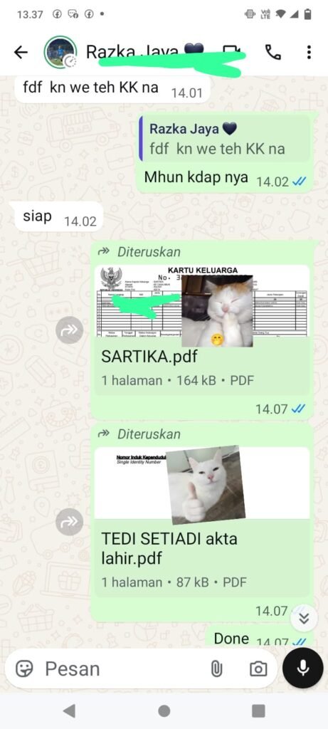 dokumen keluarga birojasa jadi mudah